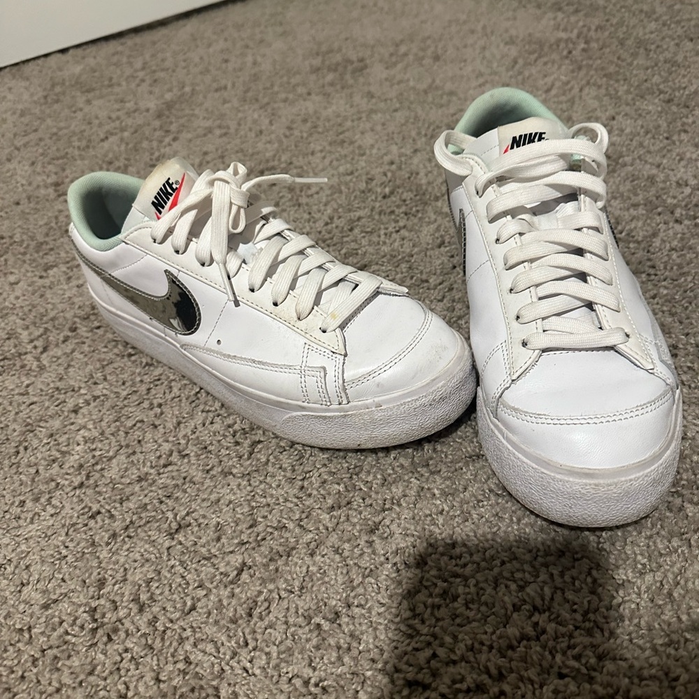 Nike Women’s Platform White Sneakers